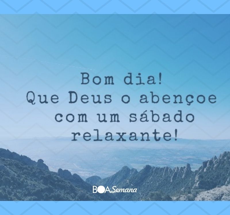 Bom dia bom sabado