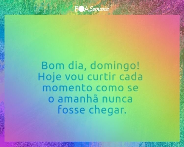Bom dia domingo lindo