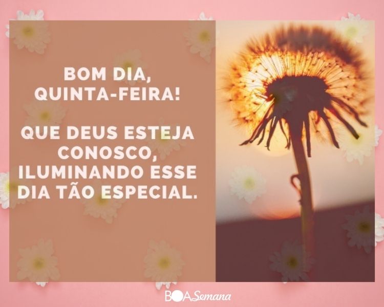 Bom dia quinta-feira abençoada