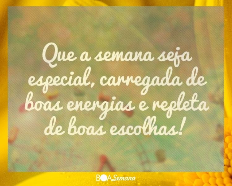 Frases de boa semana