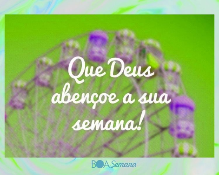 Mensagem boa semana