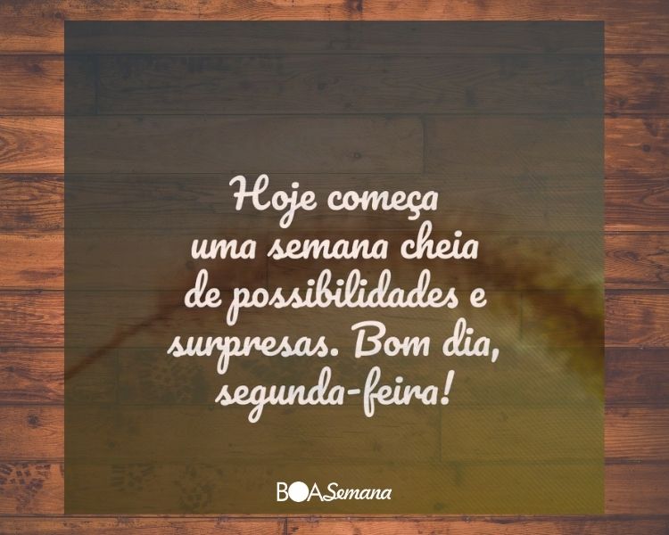 Mensagem de bom dia segunda feira com emoção