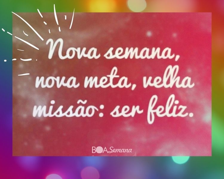Mensagens de boa semana